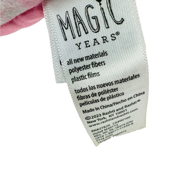 Magic Years Plush Pink Easter Bunny Lovey Crinkle Rattle Security Toy 2023 10” - Picture 3 of 4